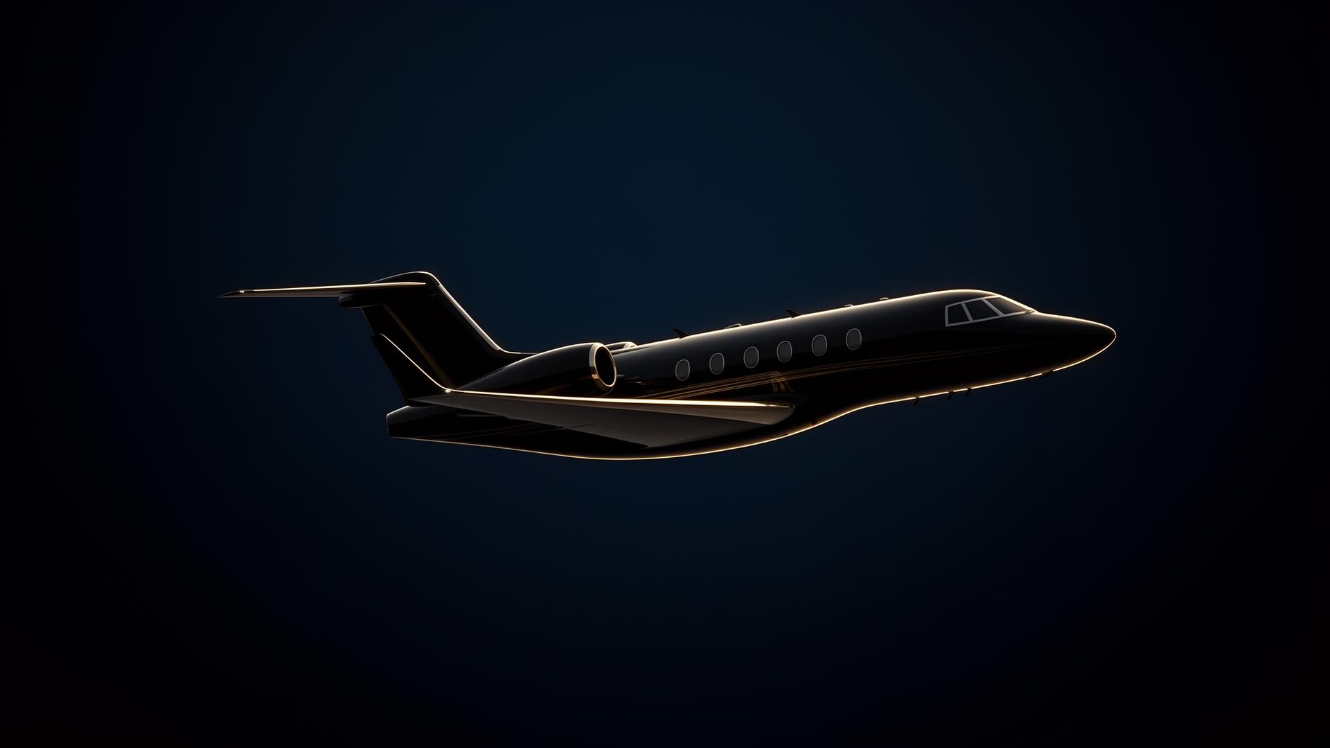Luxury private jet